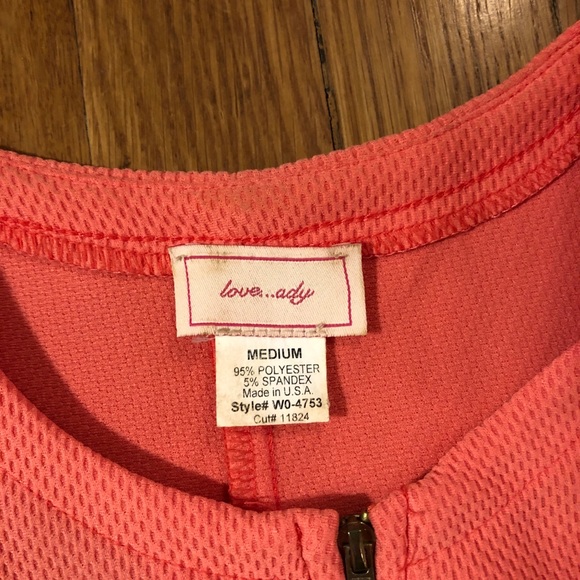 Zip Up Coral Dress - Picture 2 of 5